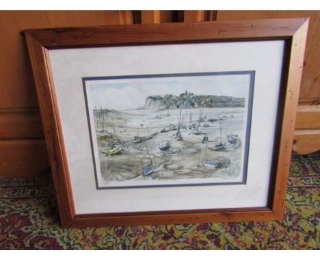 After Mary Traynor framed limited coastal print (255/450) 43cm x 51cm approx&nbsp;