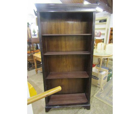A 6ft bookcase fixing missing for bottom shelf
