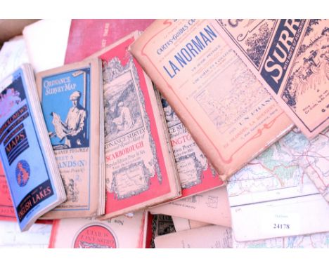 A LARGE COLLECTION OF ANTIQUE AND LATER ORDNANCE SURVEY MAPS and other maps to include G.W. Bacon & Co.