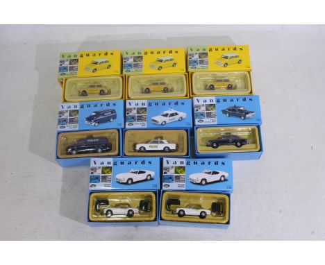 Lledo - Vanguards - 8 x boxed 1:43 Lledo Vanguards die-cast model vehicles - Lot to include a #VA04104 'Thames Valley Constab