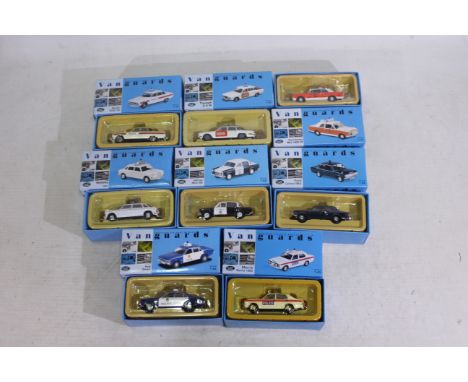 Lledo - Vanguards - 8 x boxed 1:43 Lledo 'Police' Vanguards die-cast model vehicles - Lot to include a #VA04104 'Thames Valle