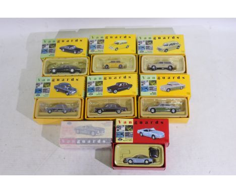 Lledo - Vanguards - 8 x boxed 1:43 Lledo Vanguards die-cast model vehicles - Lot to include a #VA02509 'Yellow/White' Morris 