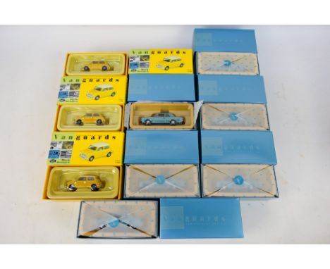 Lledo - Vanguards - 8 x boxed 1:43 Lledo Vanguards die-cast model vehicles - Lot to include 6 x #VA04103 35th Anniversary 'La