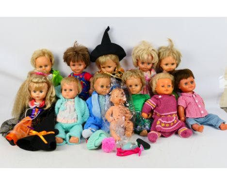 Palitoy - Others - A group of unboxed mainly vinyl dolls, approximately 40 cms in height. One doll is marked Palitoy to rear 