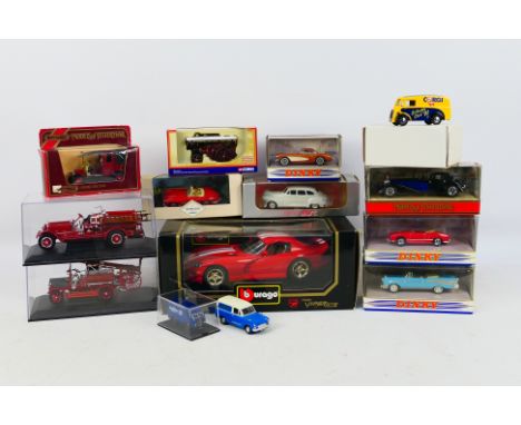 Corgi - Dinky - Bburago - Vitesse - A group of mostly boxed models including Dodge Viper GTS # 3075, VW Karmann Ghia # DY035/