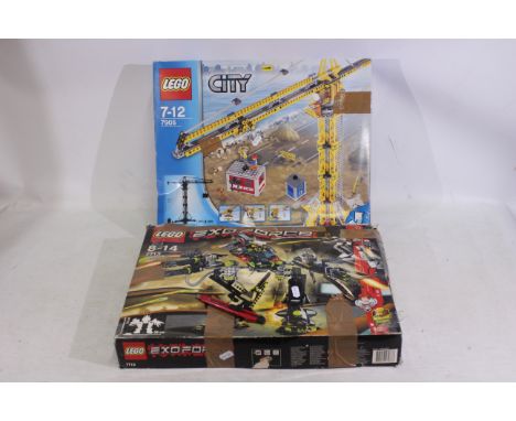 Lego - 2 x boxed Lego City and Lego Exo Force sets - Lot includes a #7905 Lego City set. A #7713 Exo Force set. Boxes appear 