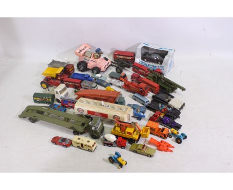 Matchbox, Dinky, Corgi, Ertl, Hot Wheels, Other - A collection of 43 x mostly unboxed die-cast and plastic vehicles - Lot inc
