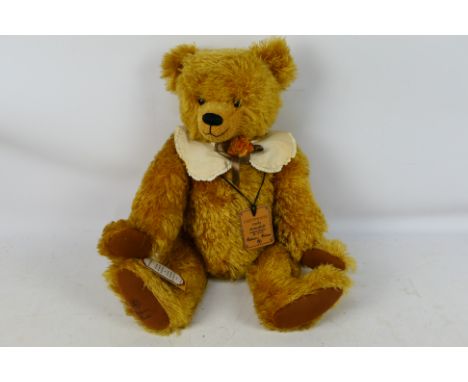 Robin Rive, Countrylife, Teddy Bear - A large Limited Edition Robin Rive Countrylife bear wearing "Cushy Butterfield" (31 of 
