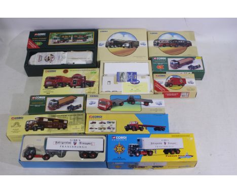 Corgi - Corgi Classics - 11 x boxed Corgi Classics die-cast model trucks - Lot includes a #28201 'Gibb's Of Fraserburgh' Atki