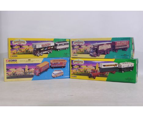 Corgi - The Showmans Range - Corgi Classics - 4 x boxed limited edition Corgi die-cast fair ground model trucks - Lot include