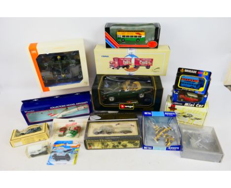 Corgi - Bburago - Ixo - Collection Armour - A group of boxed vehicles including AEC Mercury lorry # 97893, Henschel Hs-129 # 
