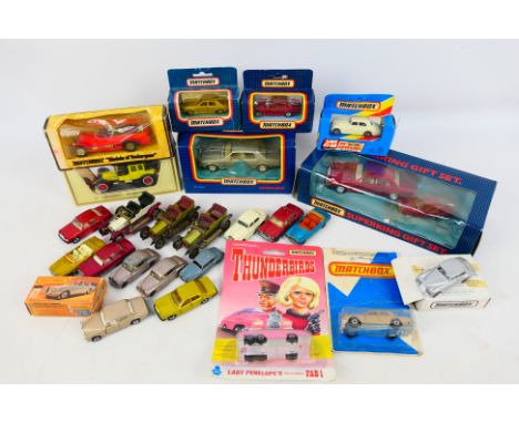 Matchbox - A collection of boxed and loose Rolls Royce models including Superfast Silver Shadow II # 39, Super Kings Silver S