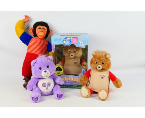 Playskool - Care Bear - Others - A collection of vintage soft toys, including a boxed Playskool 'Teddy Ruxpin' in a Fair box,