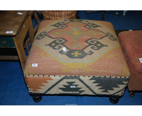 A large Pouffe  31" square x 18" high.