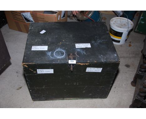 A wooden trunk/box  21" wide x 15 1/2" x 15 1/2" high, "Product of Norway".