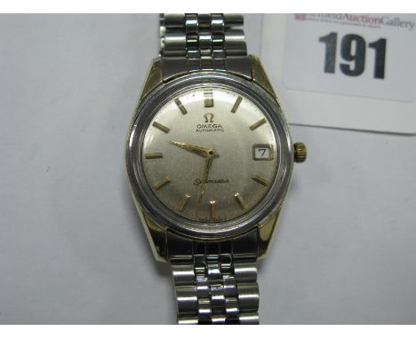 Omega: A Vintage Seamaster Automatic Gent's Wristwatch, the signed dial with line markers and date aperture, (movement unseen