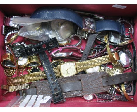 Assorted Ladies and Gents Wristwatches, including vintage gents wristwatch heads (no straps) etc.