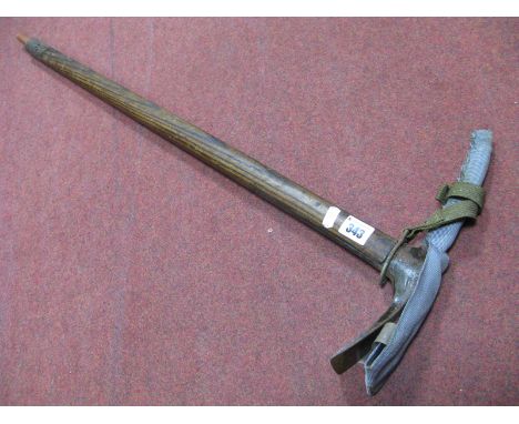 An Ice Axe, with pointed end handle 83.5cm long.