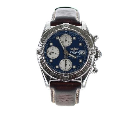 Breitling Cockpit Chronometre Chronograph automatic stainless steel gentleman's wristwatch, reference no. A13358, serial no. 