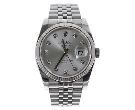 Rolex Oyster Perpetual Datejust 36 stainless steel gentleman's wristwatch, reference no. 116234, serial no. 0F5F0xxx, circa 2