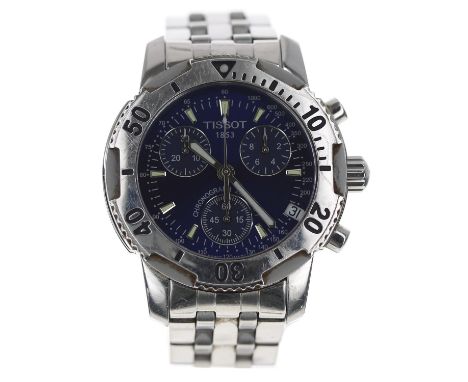 Tissot T-Sport PRS200 Chronograph stainless steel gentleman's wristwatch, reference no. T362/462, serial no. QKO-HA-133xxx, b