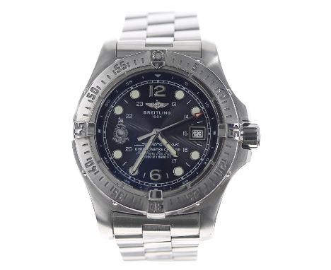 Breitling SuperOcean Steelfish 'Royal Marines Commando' automatic limited edition stainless steel gentleman's wristwatch, ref