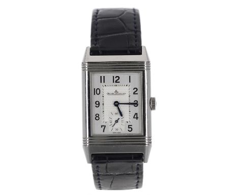 Jaeger-LeCoultre Reverso Classic stainless steel gentleman's wristwatch, reference no. 213.8.62, serial no. 3389xxx, silvered