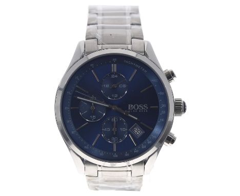 Hugo Boss Grand Prix Chronograph stainless steel gentleman's wristwatch, reference no. HB.297.1.34.3047, serial no. 9.63x.3xx