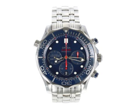 Fine Omega Seamaster Professional Co-Axial Chronometer chronograph automatic gentleman's wristwatch, reference no. 2123044500