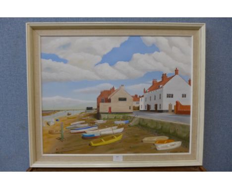 A. K. Herbert, Wells next the Sea, oil on board, framed 