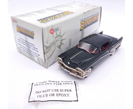 Brooklin Models, a boxed 1:43 scale BRK.155x - 1958 Buick Roadmaster 75 4-Door Hardtop - finished in "Carlsbad Black" (2011 L