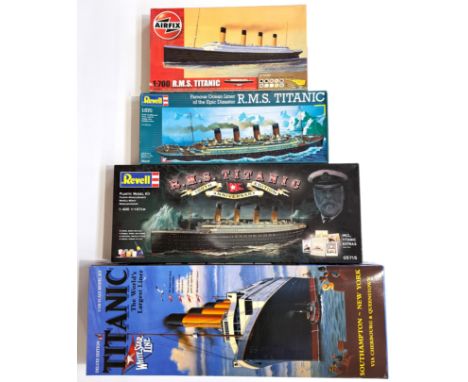 Revell, Airfix &amp; Minicraft, a boxed mixed scale RMS Titanic group to include Minicraft 1:350 scale White Star Titanic Del