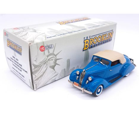 Brooklin Models, a boxed 1:43 scale BRK.153 - Terraplane Custom Six Convertible Coupe - finished in "Hudson Blue" with Beige 