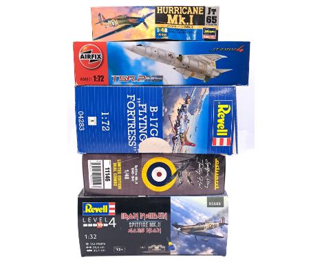 Airfix, Eduard, Hasegawa &amp; Revell, a boxed group of mixed scale military aircraft kits to include Eduard 1:48 scale 11146