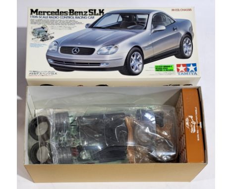 Tamiya Mercedes-Benz SLK Racing Car 1:10 scale Radio Control Model Kit, boxed.&nbsp; Although untested &amp; unchecked for co