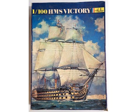 Heller, a boxed 1;100 scale No.897 HMS Victory Model Kit. Although unchecked for completeness some parts are bagged and gener