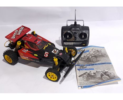 Tamiya The Falcon Off Road Racer &amp; Controller 1:10 scale Radio Control Model Kit built, unboxed.&nbsp; Although untested 
