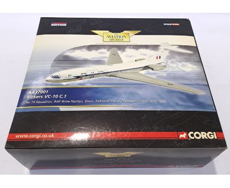 Corgi "Aviation Archive" 1:144 Scale AA37001 Vickers VC-10 C.1. Although unchecked for completeness, condition appears genera