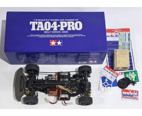 Tamiya TA04 Pro Racing Car Chassis 1:10 scale Radio Control Model Kit, built &amp; boxed.&nbsp; Although untested &amp; unche