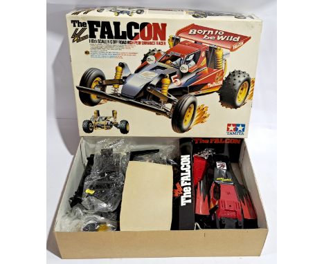 Tamiya The Falcon Off Road Racer 1:10 scale Radio Control Model Kit, boxed.&nbsp; Although untested &amp; unchecked for compl