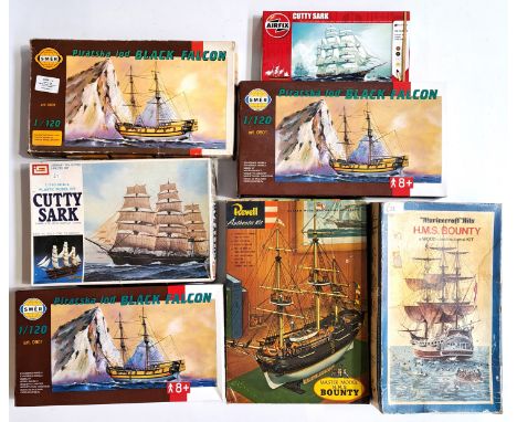 IMAI (Japan) SMER (Czech Republic) Revell and similar, a boxed group of mixed scale Sailing Ship Models which also includes a