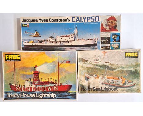 Frog &amp; Revell, a boxed mixed scale group of earlier issue Model Kits comprising of Revell H-575 Ocean Exploration Vessel 