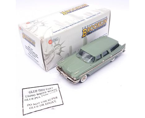 Brooklin Models, a boxed 1:43 scale BRK.157 1959 Desoto Firelite 4-Door Station Wagon - finished in "Surf Green". Condition a