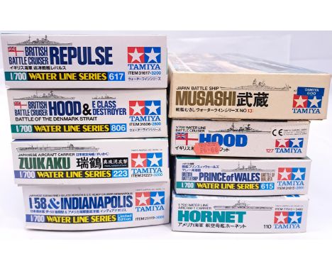 Tamiya (Waterline Series) a boxed group of plastic 1/700th scale Warships which includes 31223 Japanese Aircraft Carrier Zuik