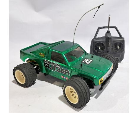 Tamiya Stadium Blitzer &amp; Controller 1:10 scale Radio Control Model Kit built, unboxed.&nbsp; Although untested &amp; unch