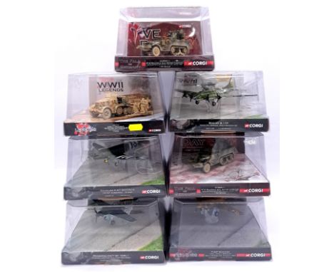 Corgi Military, a boxed group of 1:72, 1:144 &amp; 1:50 scale Military Models comprising of Aircraft and Tank/Personnel Carri