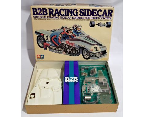 Tamiya B2B Racing Side Car 1:8 scale Radio Control Model Kit, boxed.  Although untested &amp; unchecked for completeness (som
