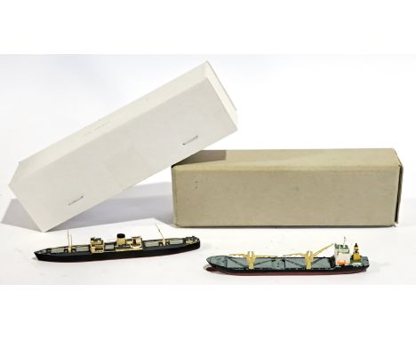 Kyle 8 Sandra Wesch &amp; M88 King Charles Miniature Waterline Ship Models, a boxed pair.&nbsp; Although unchecked for comple