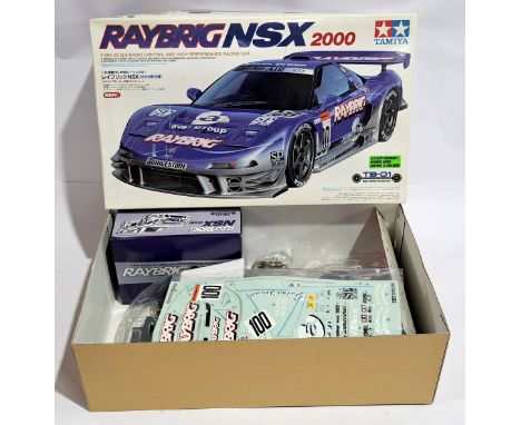 Tamiya Raybrig NSX 2000 Racing Car 1:10 scale Radio Control Model Kit, boxed. Although untested &amp; unchecked for completen