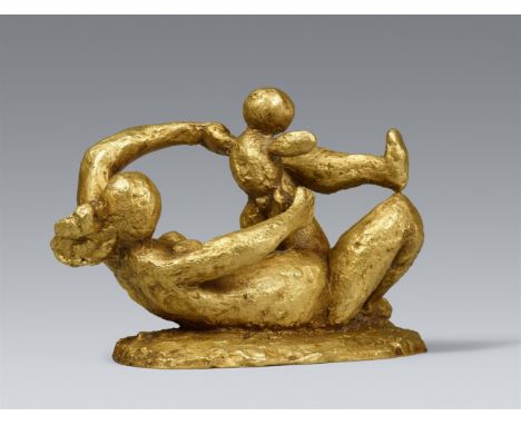 Bronze 11 x 16,8 x 7 cm Auf der Plinthe vorne rechts signiert 'Lobo' und nummeriert. Am linken Plinthenrand mit dem Gießerste
